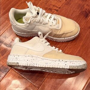 Nike Air Force 1 Crater White and Cream Athletic
